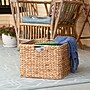 Household Essentials Square Wicker Basket with Handwoven Hyacinth Fibers, Natural (HHML-6950)~#|#~A834D68C-C860-4DE8-970CA61FBACFB766_sc7
