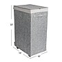 Household Essentials Rolling Hamper with Lid, Graphite (HE1057)~#|#~A836D1DA-25F2-40BD-AAC67CC2F92BCFDE_sc7