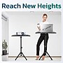 Preuly S90 Portable Laptop/Projector Floor Stand Standing Desk Tripod, Black (PTS90)~#|#~A837175B-1CB1-487A-A49970DFDDD4C73A_sc7
