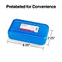 Staples Snap Plastic Cases, 2 1/4"H x 5 5/8"W x 8 1/4"L, Blue (22860)~#|#~A8387A0D-57CA-4FC9-B940DB2324D616C1_sc7