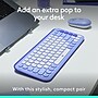 Logitech POP ICON COMBO, Bluetooth Keyboard and Mouse Combo, Comfortable Typing, Lilac & Off-white~#|#~A83C74B6-9A7E-43C3-80A2244E05CEF88F_sc7