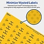 Avery Rectangle Laser/Inkjet Multipurpose Labels, 2/3" x 1-3/4", Bright Yellow (880/Pack)~#|#~A842B512-AE03-4F67-92E3EA5159CC1B24_sc7