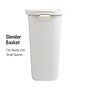 Mind Reader 15.85-Gallon Laundry Hamper with Lid, Plastic, White (60HAMP-WHT)~#|#~A842D0AE-A02D-4F2E-8B30C28ABCFE8CA2_sc7