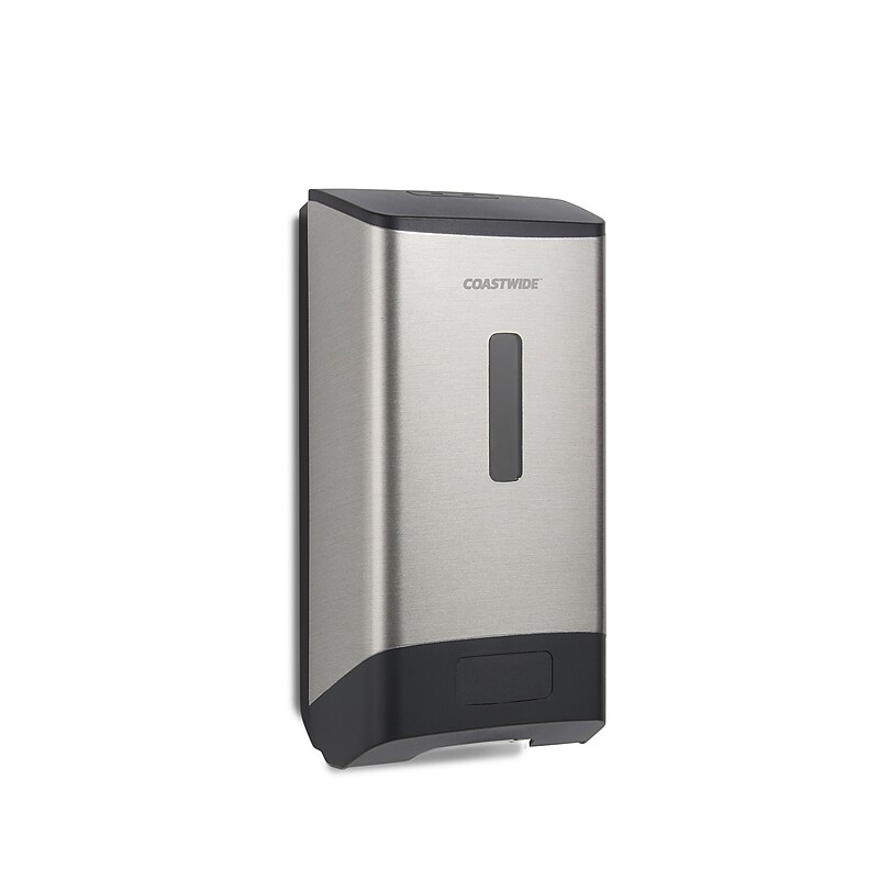 Coastwide Professional™ J-Series Automatic Wall Mounted Hand Soap Dispenser, Black/Metallic (CWJAS-S-CC) image 1
