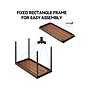 Eureka Ergonomic 47"W Computer Desk, Teak (CD009)~#|#~A84704C1-1CB0-4E2E-9C64209E6336F414_sc7