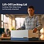 Bankers Box Presto Heavy-Duty Instant Assembly File Storage Boxes, Lift-Off Lid, Legal Size, White/Blue, 12/Carton (0063201)~#|#~A849362E-EAC5-4249-9E2BA7179F64D19D_sc7