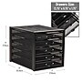 Mind Reader 5-Compartment Metal Mesh File Storage Drawers, Black (5CABMESH-BLK)~#|#~A84C2D0D-2C92-4AE2-85CF260DCC294AAE_sc7