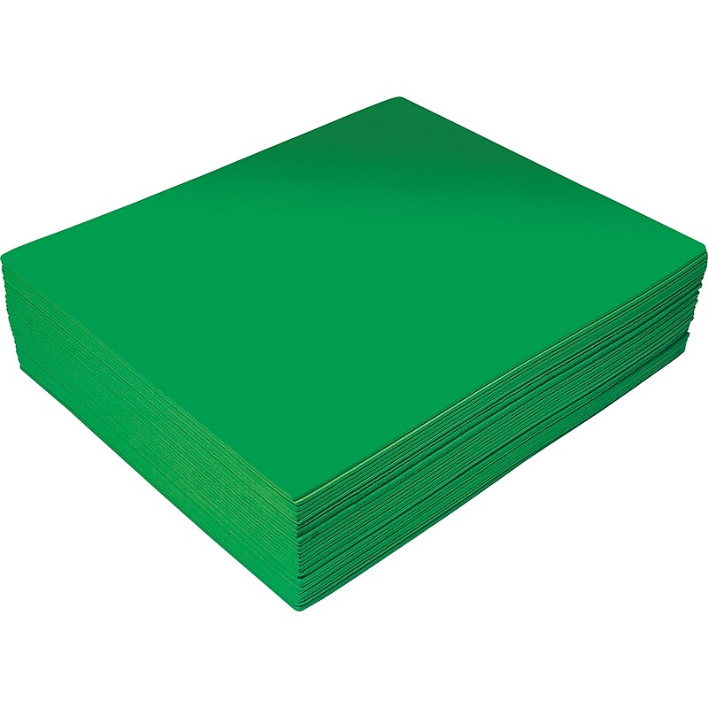 Better Office EVA Foam Sheet, Green, 30/Pack (01218) image 1