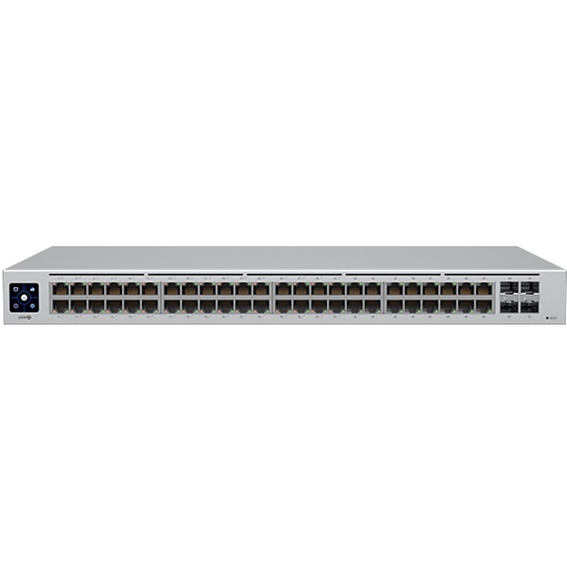 Ubiquiti UniFi 48-Port Gigabit Ethernet Smart Switch, 104 Gbps, Silver (USW-48-POE) image 1