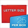 Pendaflex Reinforced Hanging File Folders, 1/5 Tab, Letter Size, Red, 25/Box (04152 1/5 RED)~#|#~A8541CA2-8C8E-4AE8-88FAE18C2B8202E9_sc7