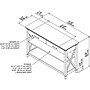 Bush Furniture Key West 47"W x 16"D Console Table with Drawers and Shelves, Washed Gray (KWT248WG-03)~#|#~A8554E9F-3B88-4066-B20B23762C308950_sc7