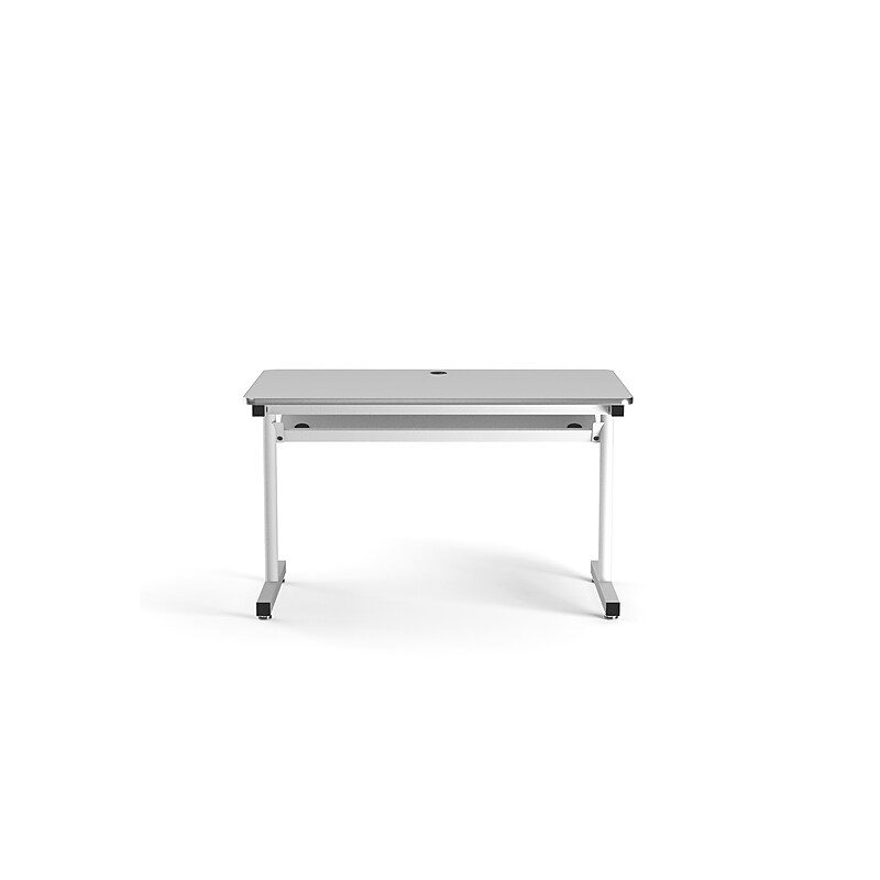 VersaDesk 48"W Basic Computer Table, White (BCT4830-WW) image 1
