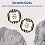 Avery Round Integrated Cards, Matte White, 100/Pack (19479370934)~#|#~A85F8A5C-5A5D-482F-BB84EA268D205F0D_sc7