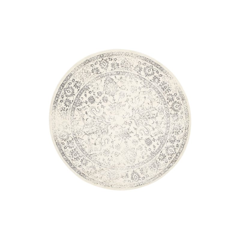 Safavieh Adirondack Collection 10' Round Indoor Area Rug, Machine Made, Ivory/Silver (ADR109C-10R) image 1