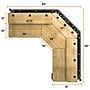 VersaDesk Foundry Bench 80"W Electric Corner Adjustable Standing Desk, Bamboo (FBC8080-BNB-APP )~#|#~A8619919-7F83-4441-B2F034DD9058A6EF_sc7