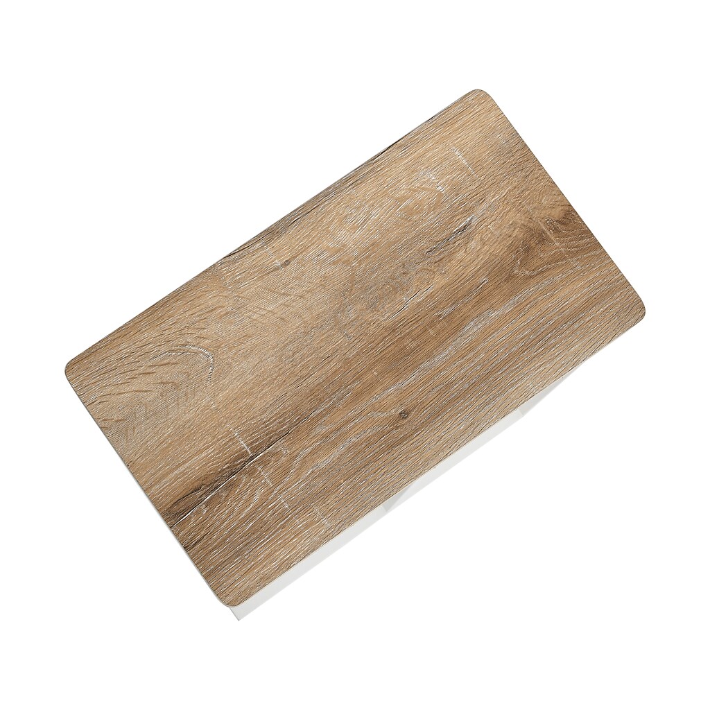 Close-up of woodgrain laminate surface.