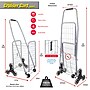 Dbest Stair Climber Cruiser Cart Sport Foldable Grocery Cart, Silver (01-936)~#|#~A8621FDE-FFAE-4AAB-8A07B2AE12689A88_sc7