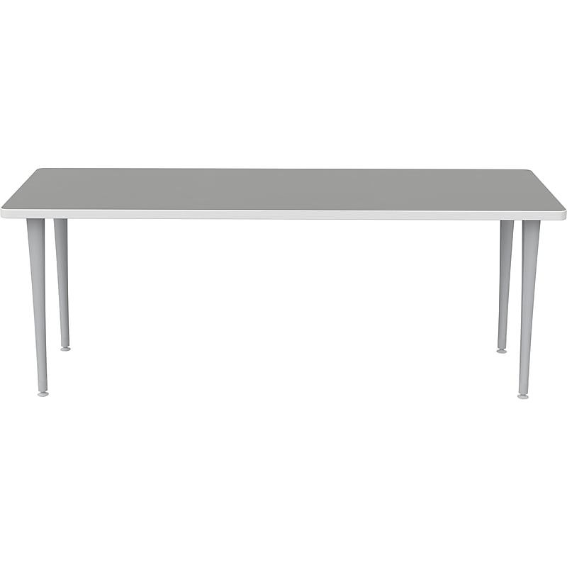 Safco Rumba Training Room Table, 24" x 72", Fashion Gray (RBA7224PGSLFNGY) image 1