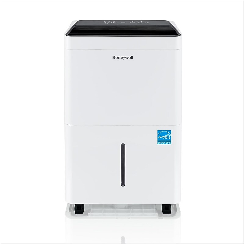 Honeywell ENERGY STAR 50-Pint Dehumidifier, 2-Speed, Covers up to 4000 sq. ft., White (TPFIT50WK) image 1