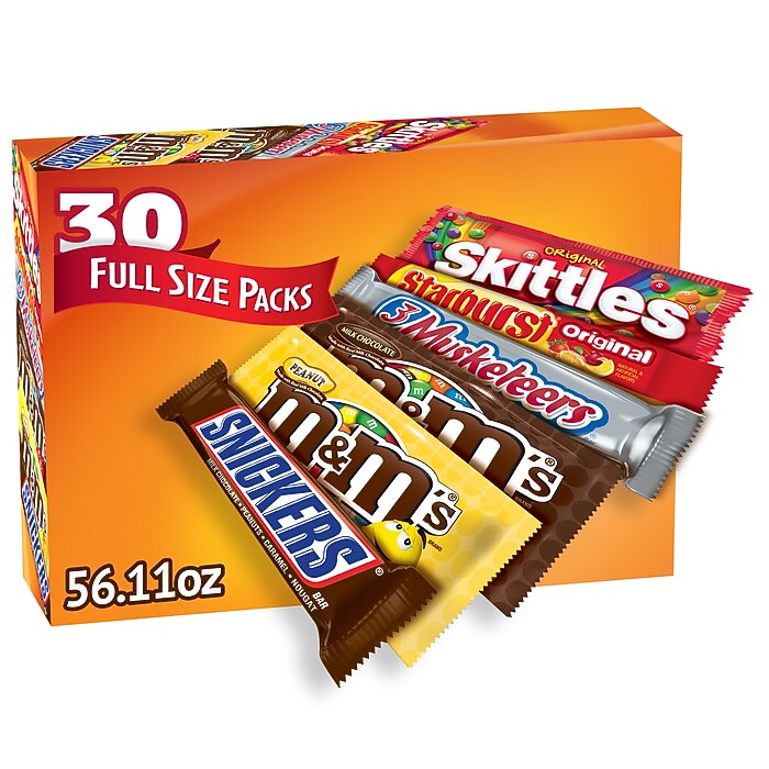 Mars Variety Pack M&M'S, SNICKERS, TWIX & 3 MUSKETEERS Milk