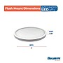 Bulbrite 7" Round 10.3-Watt 3000K LED Flush Mount Light, 1150 Lumens, White (773604)~#|#~A87434A1-CD67-4A61-BB3F261EBCDDFFB8_sc7