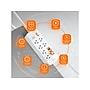j5create 6-Outlet 3-USB Port Surge Protector, 5.9', White (JUPAC6365)~#|#~A87816DE-F291-4EA8-88395CE0B3F205E5_sc7