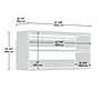 Sauder GarageCore 23"H Wall Cabinet, White (441604)~#|#~A87929DB-91BF-4ECF-B9F43A97F685DEFA_sc7