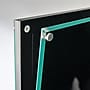 Azar Sign Holder, 13" x 56.5", Vertical, Freestanding, Black, Metal (300355-BLK)~#|#~A87DD94A-16DC-43E4-B214686D9F040AB3_sc7