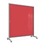 Ghent EZ Glass Mobile Dry-Erase Whiteboard, Aluminum Frame, 75"H x 62"W, Rose (EZ1NA7562RS)~#|#~A885B2AA-5171-4905-AC1381B0D4AFCBFD_sc7