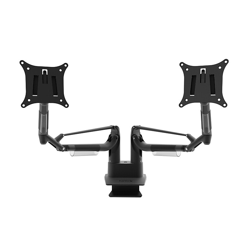 Kanto Dual-Monitor Desktop Mount for 17" - 32" Monitors, Black (DMS2000) image 1