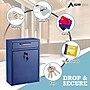 AdirOffice Indoor/Outdoor Mailbox, Blue (631-04-BLU)~#|#~A88DE627-9E4E-46C0-9C25490CF745E4A5_sc7