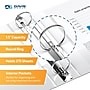 Davis Group QuickFit 1 1/2" 3-Ring Standard Binders, White, 6/Pack (88020-06)~#|#~A88FE49A-21DC-4B40-89B7512CE1B87185_sc7