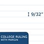 Roaring Spring Paper Products BioBased College Ruled Filler Paper, 8.5" x 11", 3-Hole Punched, 100 Sheets/Pack (13986)~#|#~A8988126-4B2D-4AC0-AB9D51EE24A3D444_sc7