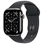 Apple Watch Series 11 GPS + Cellular Smartwatch, 42mm, Slate Titanium Case with Black Sport Band, Small/Medium (MF8R4LW/A)~#|#~A898A03D-2A06-48B3-8F29FDFB58F0B765_sc7