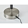 Adesso Ronny LED Cordless Table Lamp, 14.6"H, Brushed Steel/Black Wood (3064-01)~#|#~A89B3071-0933-4D3F-8D5E78F08137E74C_sc7