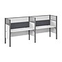 Bush Business Furniture Pro-Biz 55.39"H x 125.04"W 2 Person In-Line Cubicle Panel Workstation, White (100876DG-17)~#|#~A89E9CC5-9EBE-4045-ACEB238C1D13EABF_sc7