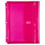 JAM Paper Plastic Binder Pocket, 3-Hole Punched, Pink, 3/Pack (218VB1PIX3)~#|#~A8A4B0FC-97AC-4062-BCEEE04697ABFE76_sc7