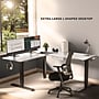 Mount-It! XL 75"W Electric Corner Adjustable Standing Desk, White/Black (MI-15026)~#|#~A8A8BE6B-D3F7-4A6F-88C996C0363B5AB3_sc7