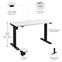 Bush Business Furniture Move 40 Series 48"W Electric Height Adjustable Standing Desk, White/Black (M4S4824WHBK)~#|#~A8AB765D-A3A2-4948-94C2B9E9B3DB3511_sc7