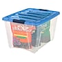 IRIS Stack & Pull 54 Qt. Latch Lid Storage Box, Clear (100242)~#|#~A8ACB576-5BAA-4DD3-B2840B20A6A50B61_sc7