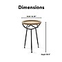 Adore Decor Easton Side Table, Light Beige (FUST10019A)~#|#~A8AD2FB4-4C8A-41EF-A4954C2BCD318B96_sc7