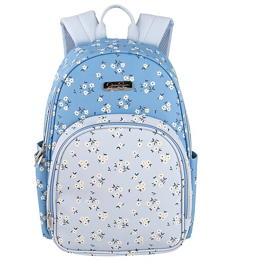 Santoro Gorjuss Curiosity Large Rucksack – Blue Corduroy Backpack With Key Zip Pulls (One Size)