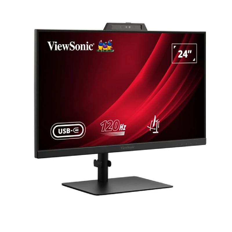 ViewSonic VG 24” Full HD IPS 120Hz Monitor, V-Sync, Built-In Speaker, Height Adjustable, Black (VG2441V) image 1