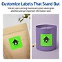 Avery Square Multipurpose Labels, 2-1/8" x 2-1/8", Neon Green, 480/Pack (94105)~#|#~A8B48DCA-06BA-484B-9FD07FC5C912CB0E_sc7