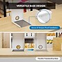 Mount-It! Adjustable Anti-Theft Tablet Kiosk with Printer Shelf, White (MI-3883W_G10)~#|#~A8BB1A74-28A7-4827-8D6228B7ED40286D_sc7
