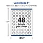 Avery Laser/Inkjet Starburst Waterproof Multipurpose Labels, 1"  Dia, White, 1200/Pack (94606)~#|#~A8C78E5D-2C60-4438-AD07CB1DCAF50C78_sc7
