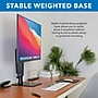 Mount-It! Adjustable Freestanding Single Monitor Arm with Height Adjustment, 17"–32", Black (MI-2757)~#|#~A8C7FABF-09DB-44F2-9CB99CB292FD505A_sc7