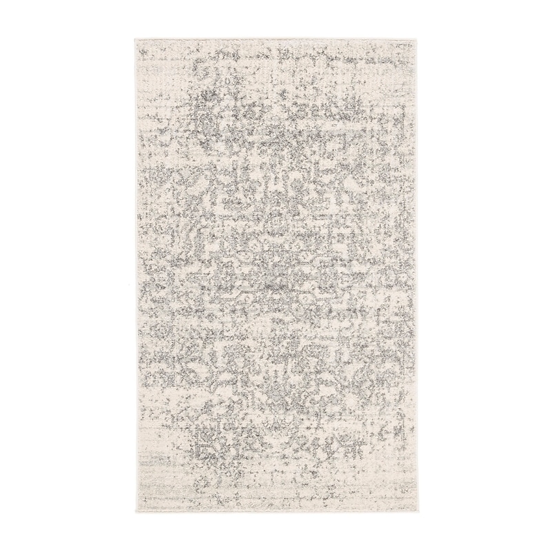 Safavieh Madison Collection 6' 7" X 9' 2" Rectangle Indoor Area Rug, Machine Made, Silver/Ivory (MAD603G-6) image 1