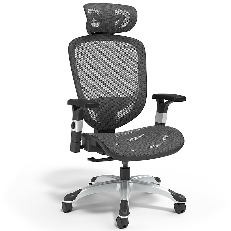Staples Hyken Ergonomic Mesh Swivel Task Chair, Black (UN59460) image 1