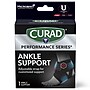 Curad Performance Series Adjustable Wraparound Ankle Support, One Size, Black, 4/Carton (CURIM26700)~#|#~A8D25759-7182-4AC0-A0C991C22096B355_sc7
